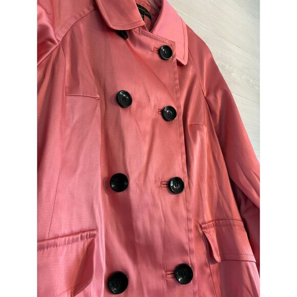 I.N.C. International Concepts pink belted satin jacket - Picture 2 of 7